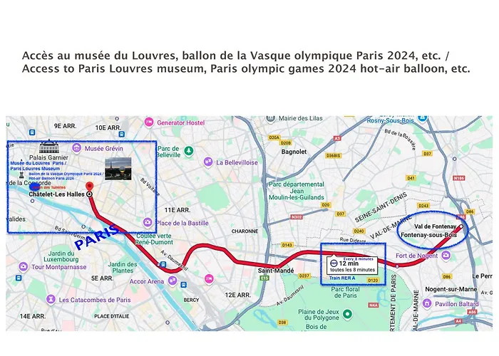 Sunny Suite-proche Paris & Appartement Fontenay-sous-Bois
